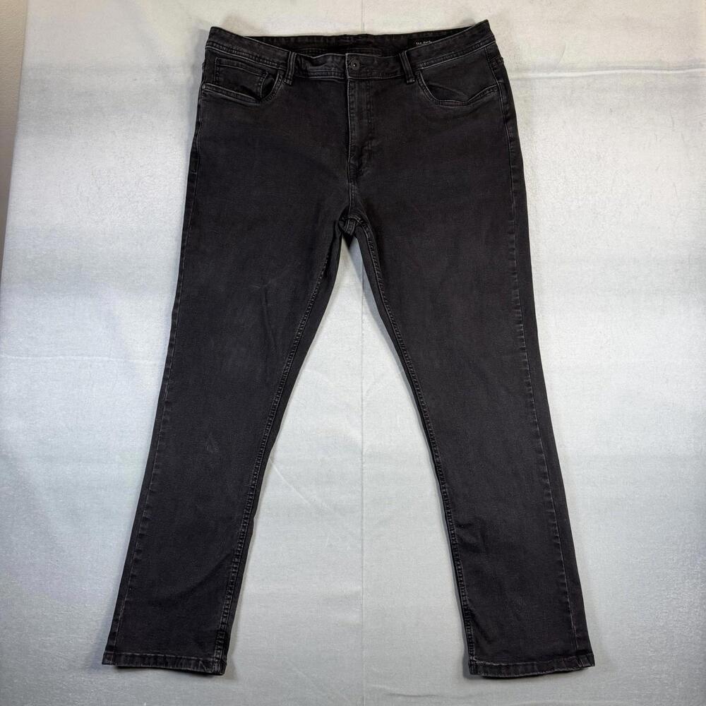 The Perfect Jean NYC Mens 40x32 Black Dark Wash Slim Fit Stretch Denim